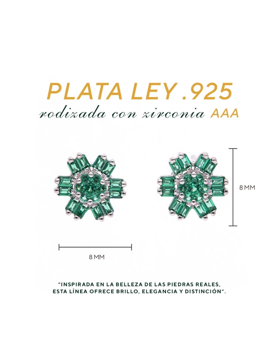 Aretes de plata P 925 con acabado brillante 4