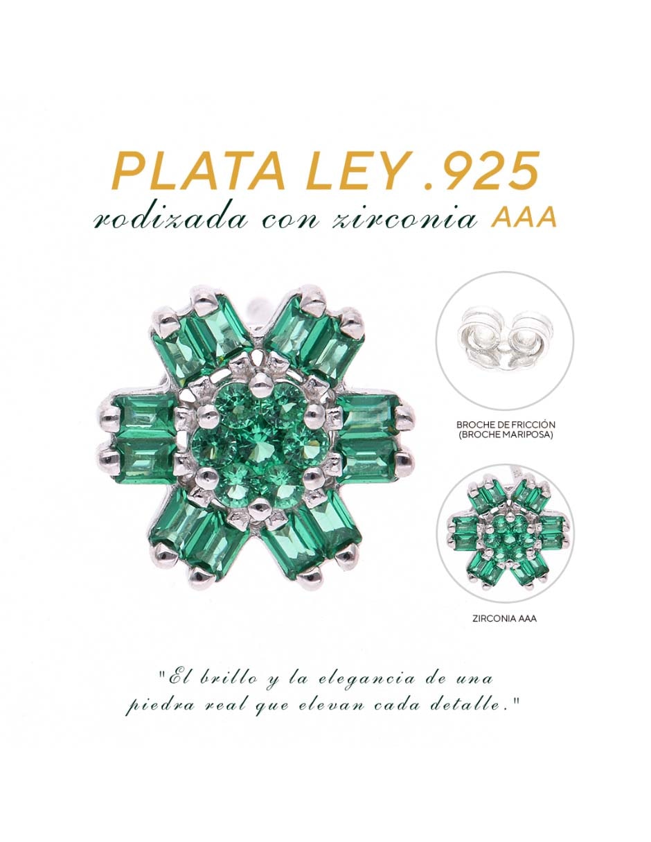 Aretes de plata P 925 con acabado brillante 6