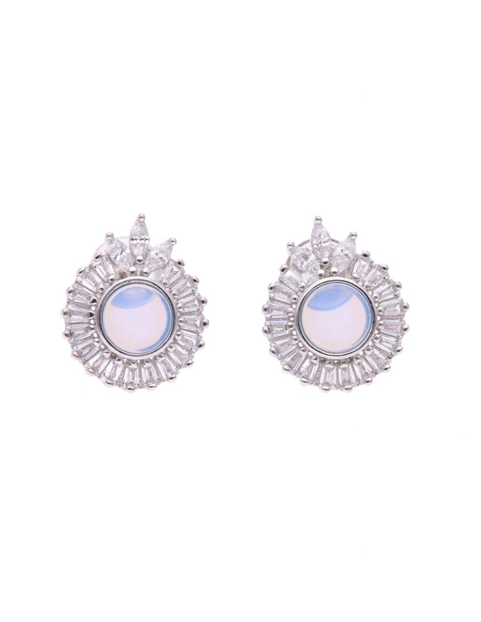 Aretes cotos de plata P 925 con acabado brillante