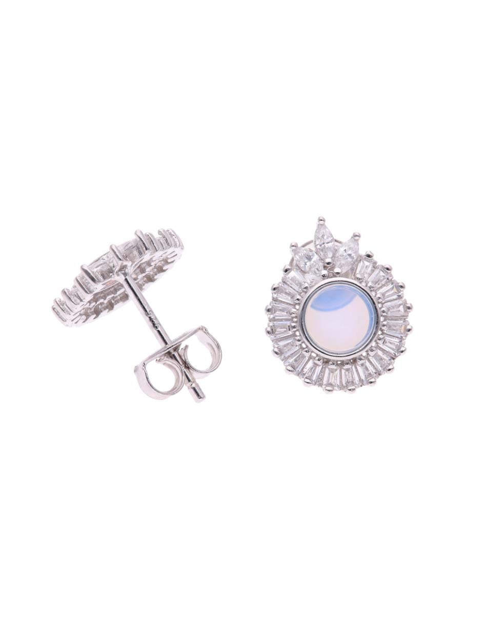 Aretes cotos de plata P 925 con acabado brillante 2