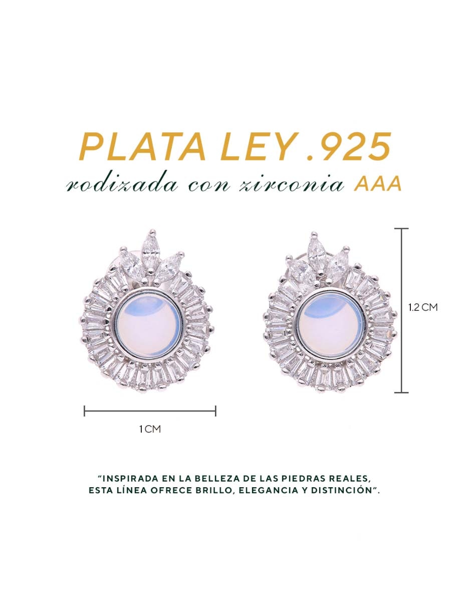 Aretes cotos de plata P 925 con acabado brillante 5