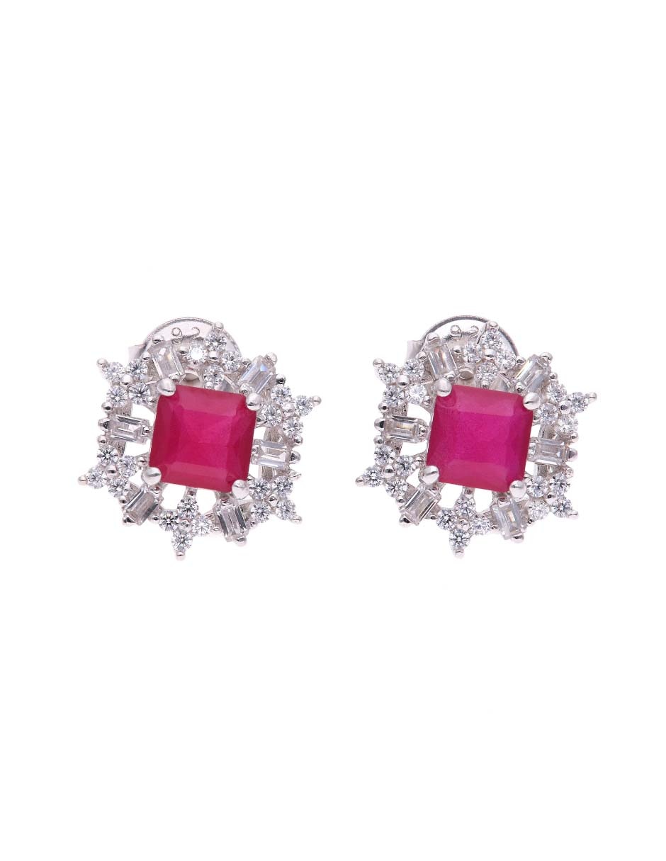 Aretes de plata P 925 con acabado brillante Aretes de plata P 925 con acabado brillante