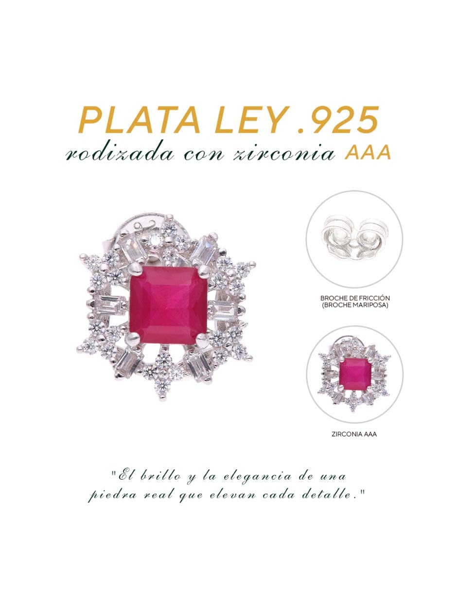 Aretes Vanguardia Joyera de plata P 925 con acabado brillante