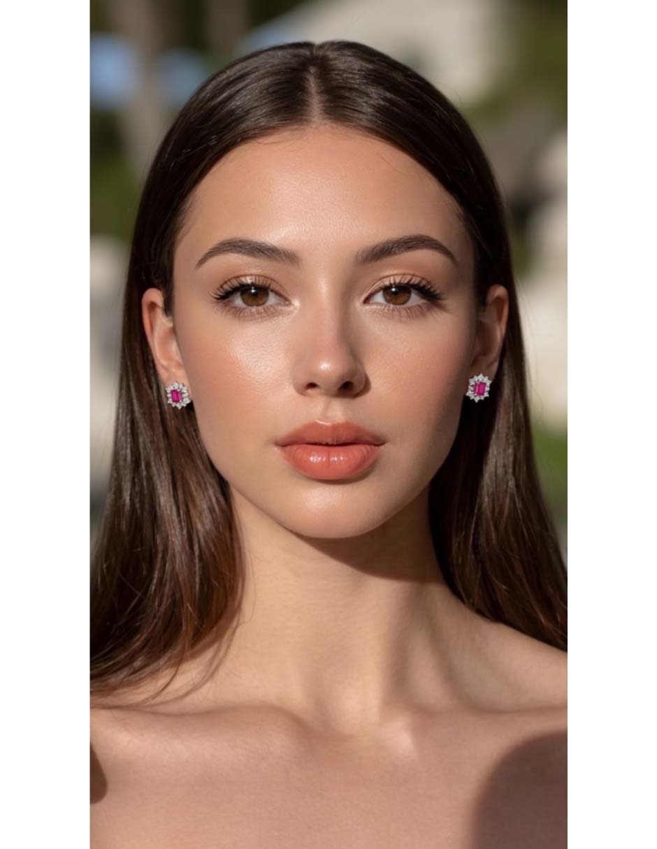 Aretes Vanguardia Joyera de plata P 925 con acabado brillante