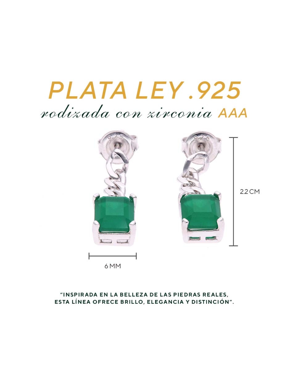 Set de aretes vanguardia joyera de plata p 925 con acabado brillante