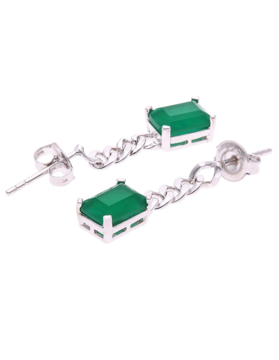 Set de aretes vanguardia joyera de plata p 925 con acabado brillante