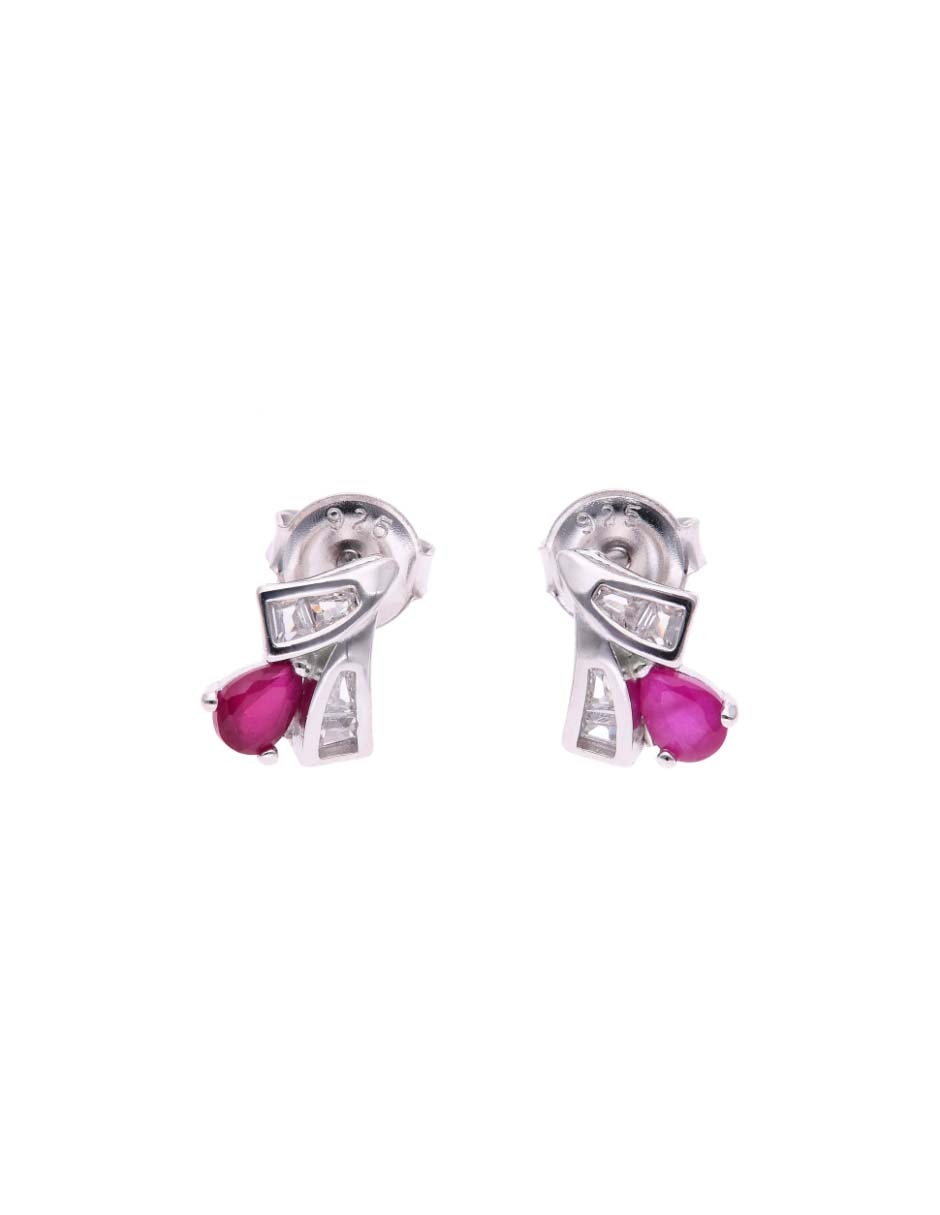Aretes de plata P 925 con acabado brillante Aretes de plata P 925 con acabado brillante