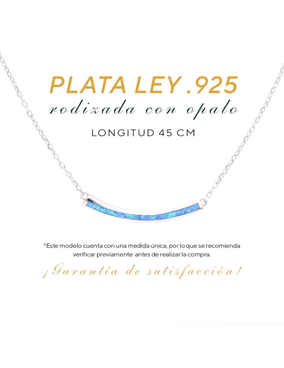 Collar con dije plata 2