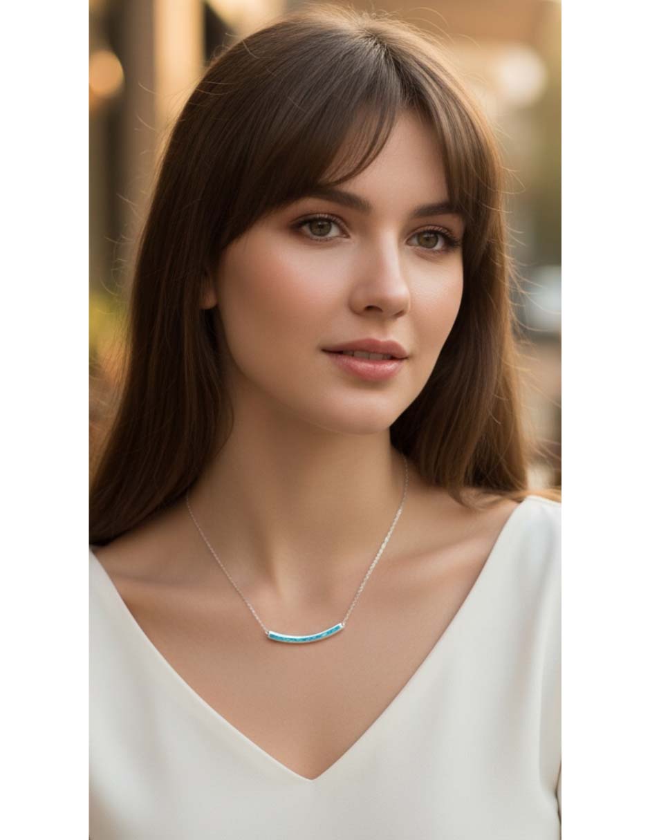 Collar con dije plata 3