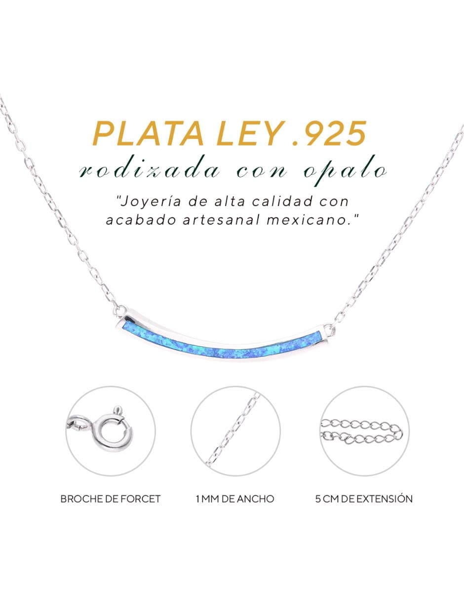 Collar con dije plata 4