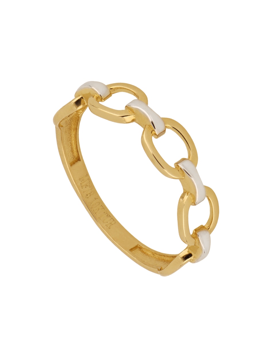 Anillo Dinasti de oro amarillo 10 k acabado liso