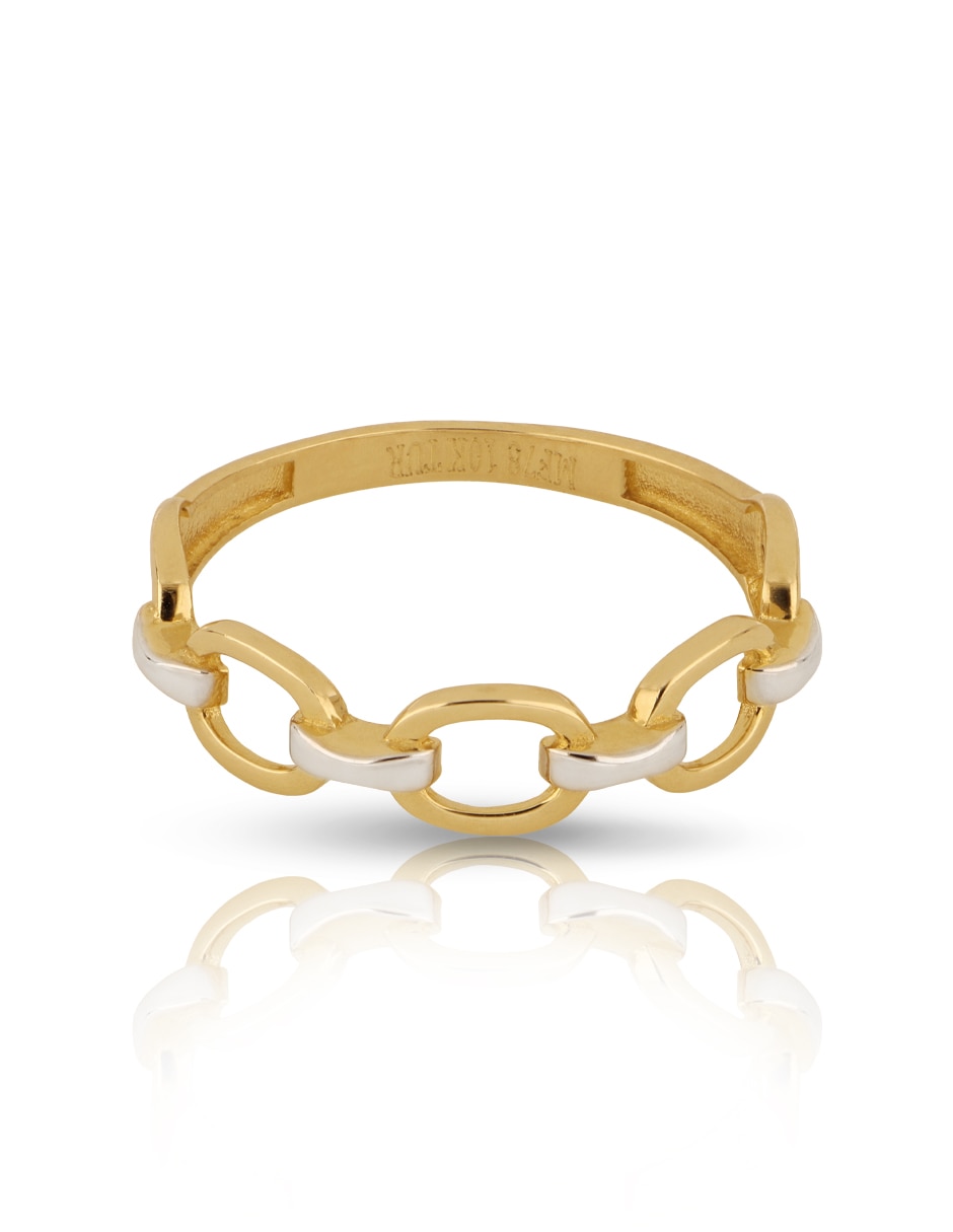 Anillo Dinasti de oro amarillo 10 k acabado liso