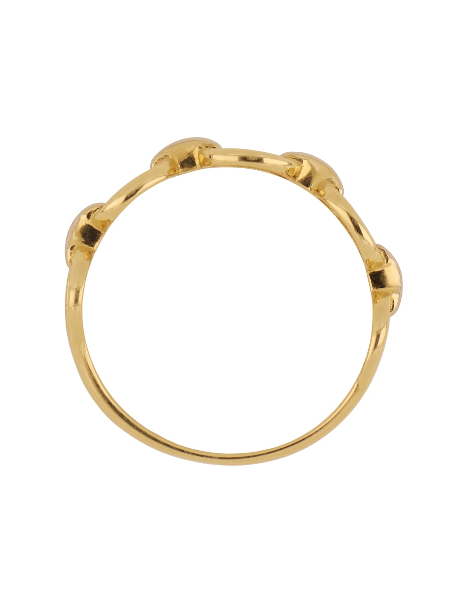 Anillo Dinasti de oro amarillo 10 k acabado liso