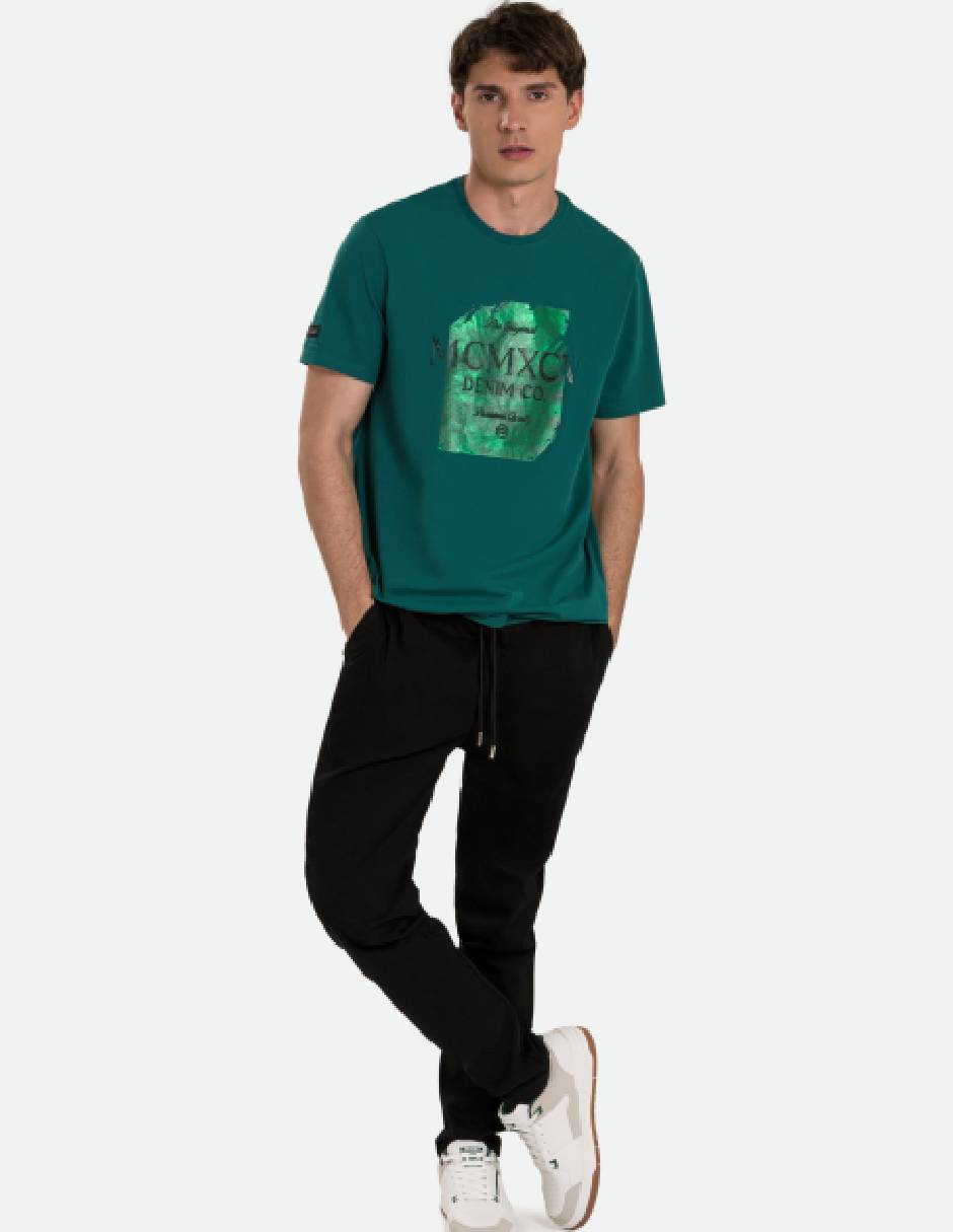 Playera cuello redondo para hombre 4