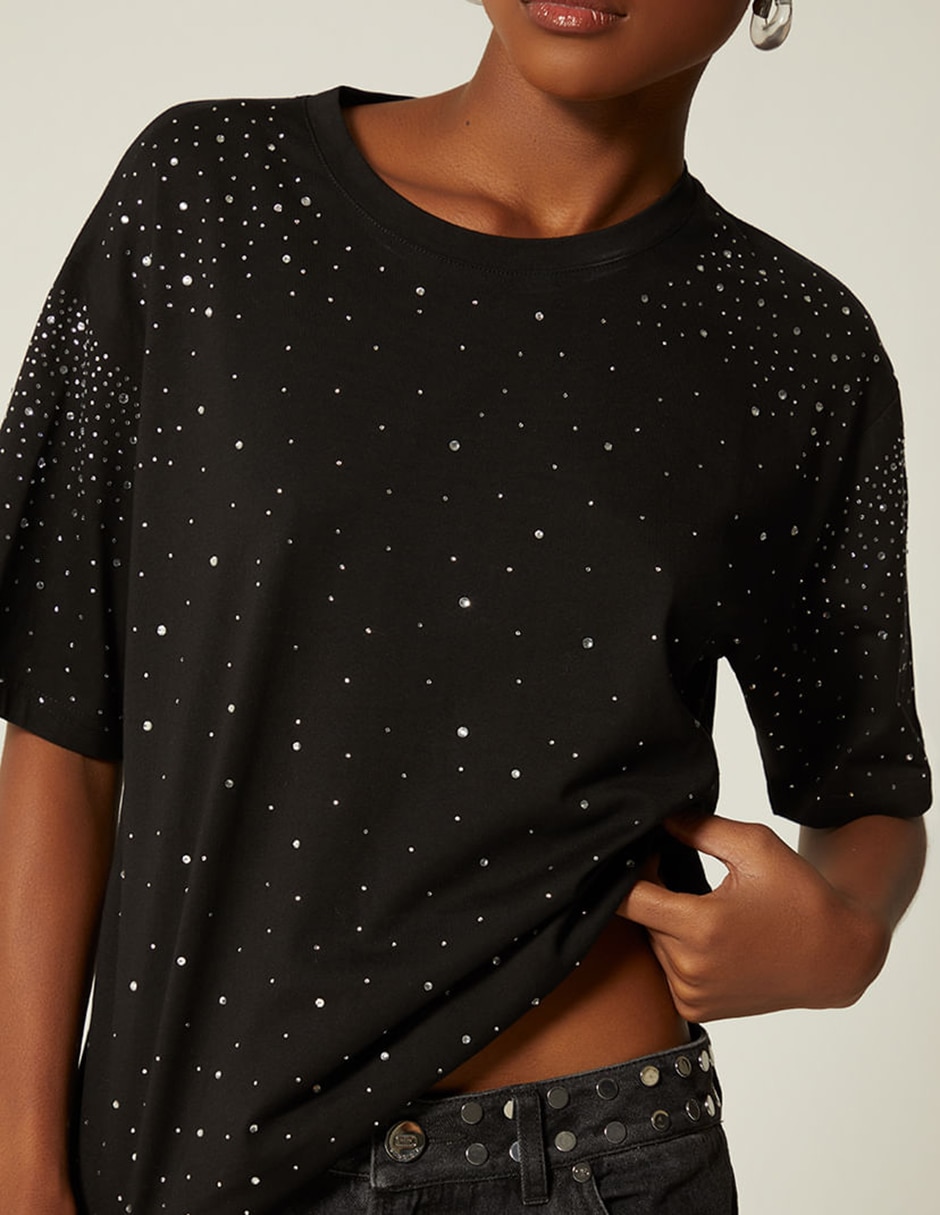 Playera manga corta cuello redondo para mujer 2