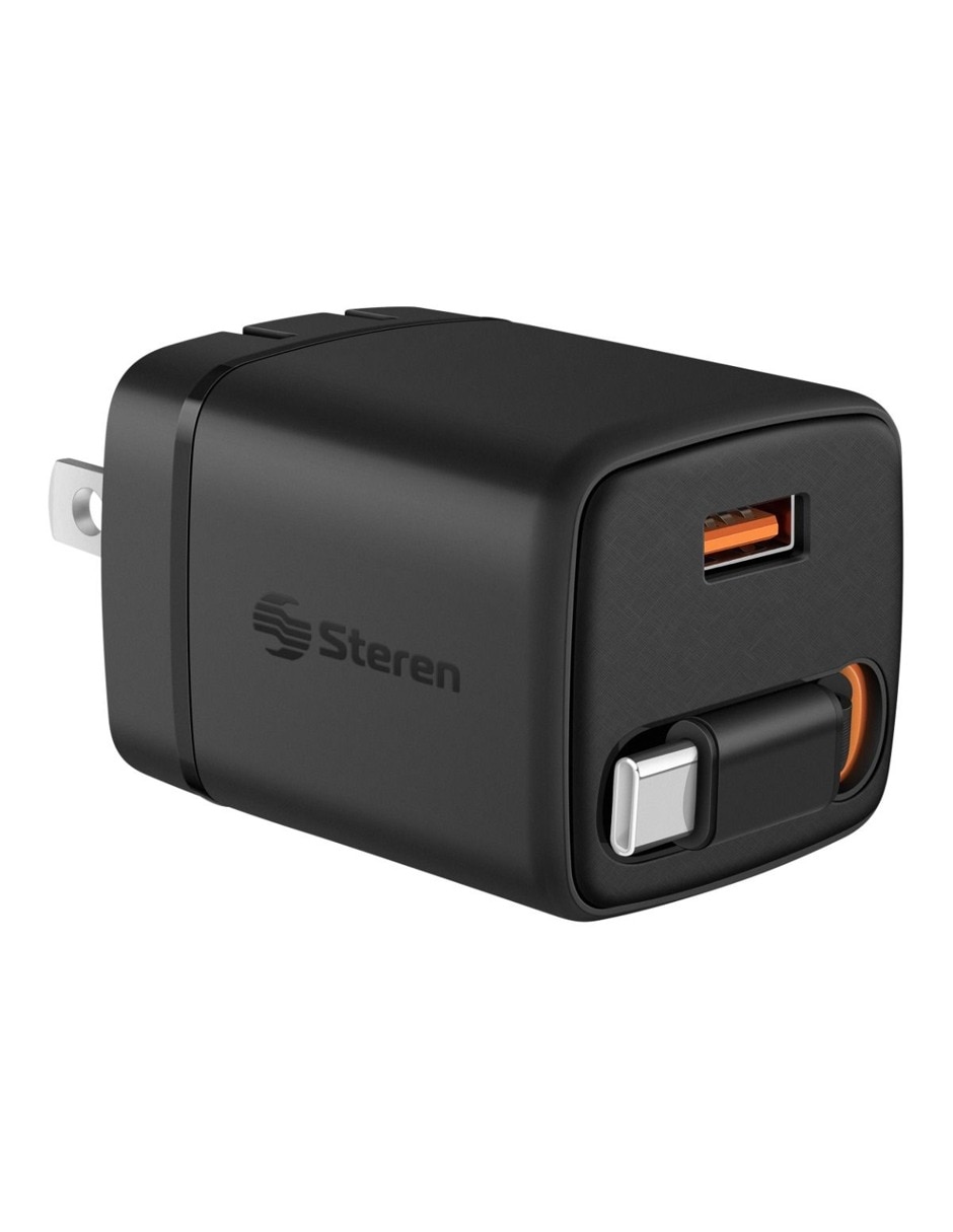 Cargador pared USB + USB tipo C 45 w Cargador pared USB + USB tipo C 45 w