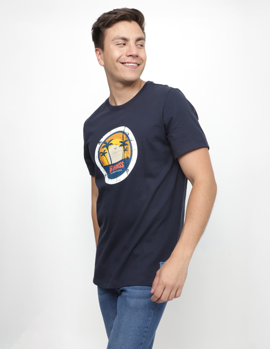 Playera k-swiss cuello redondo para hombre