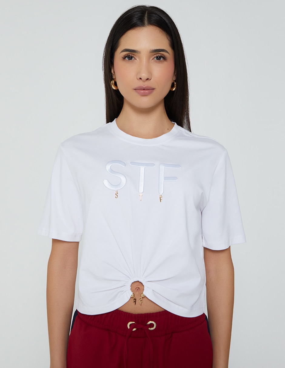 Manga corta sin familia o colección cuello redondo para mujer Manga corta sin familia o colección cuello redondo para mujer