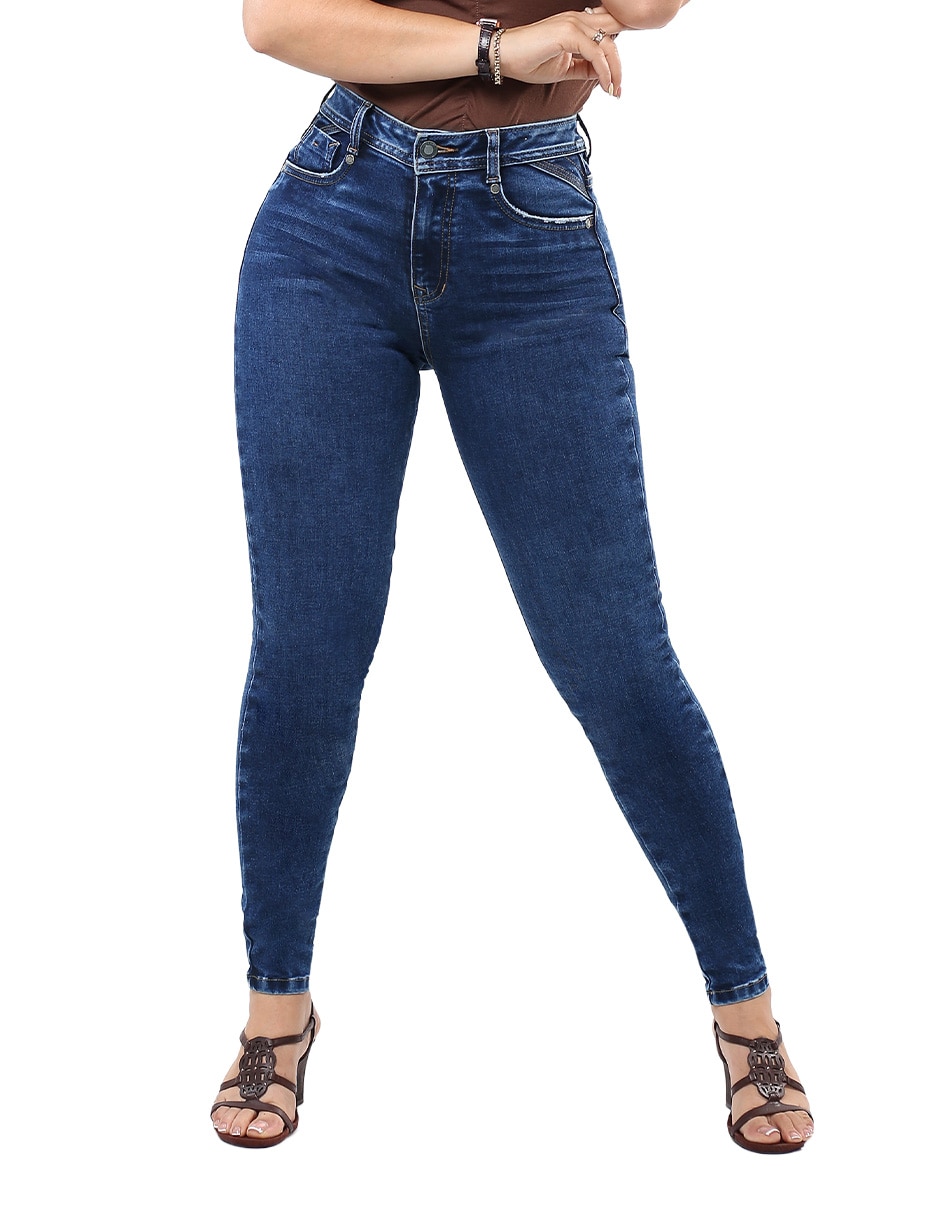 Jeans super skinny cintura alta para mujer Jeans super skinny cintura alta para mujer