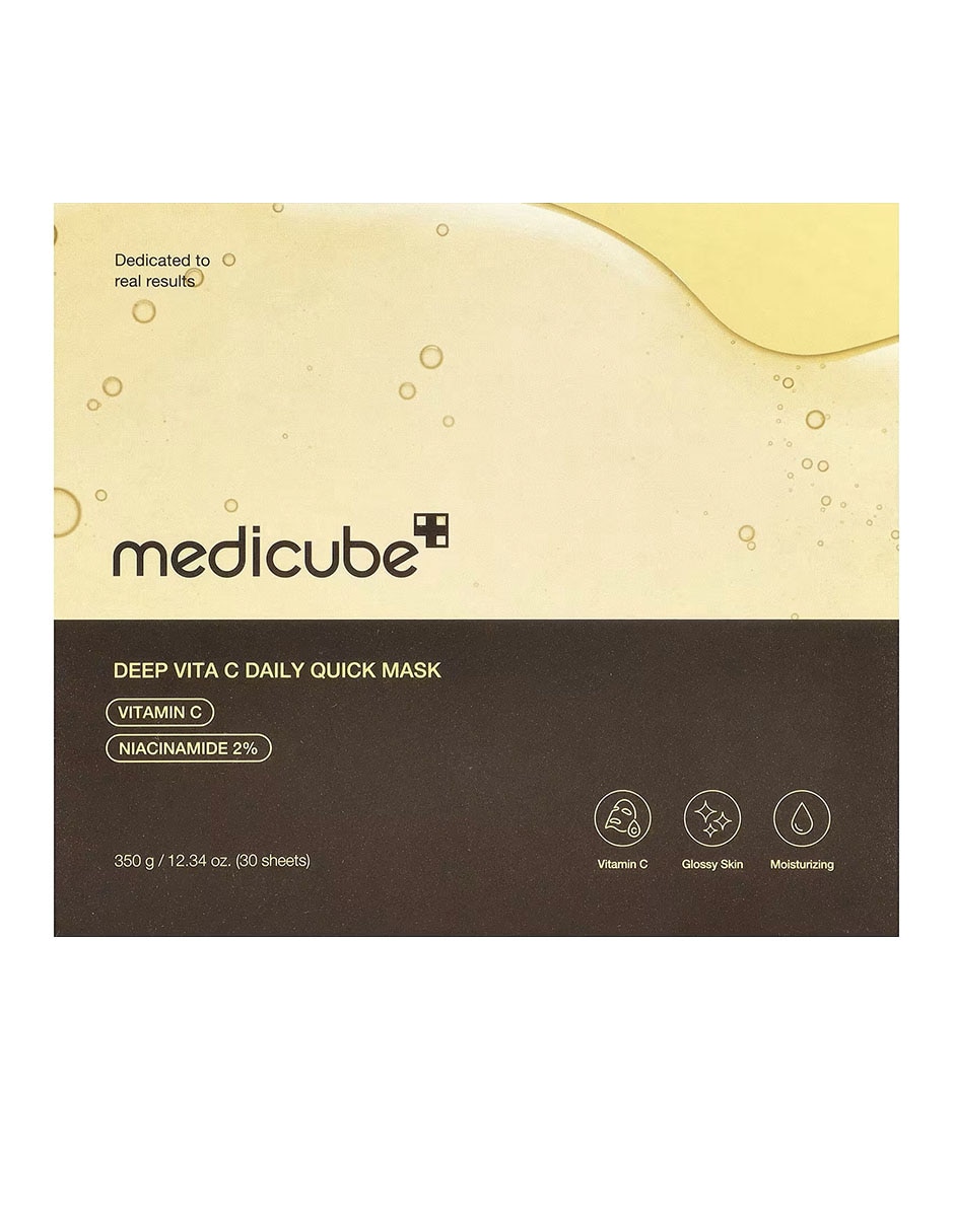 Mascarilla facial de belleza diaria rápida Deep Vita C 30 unidades para calmar la piel Medicube