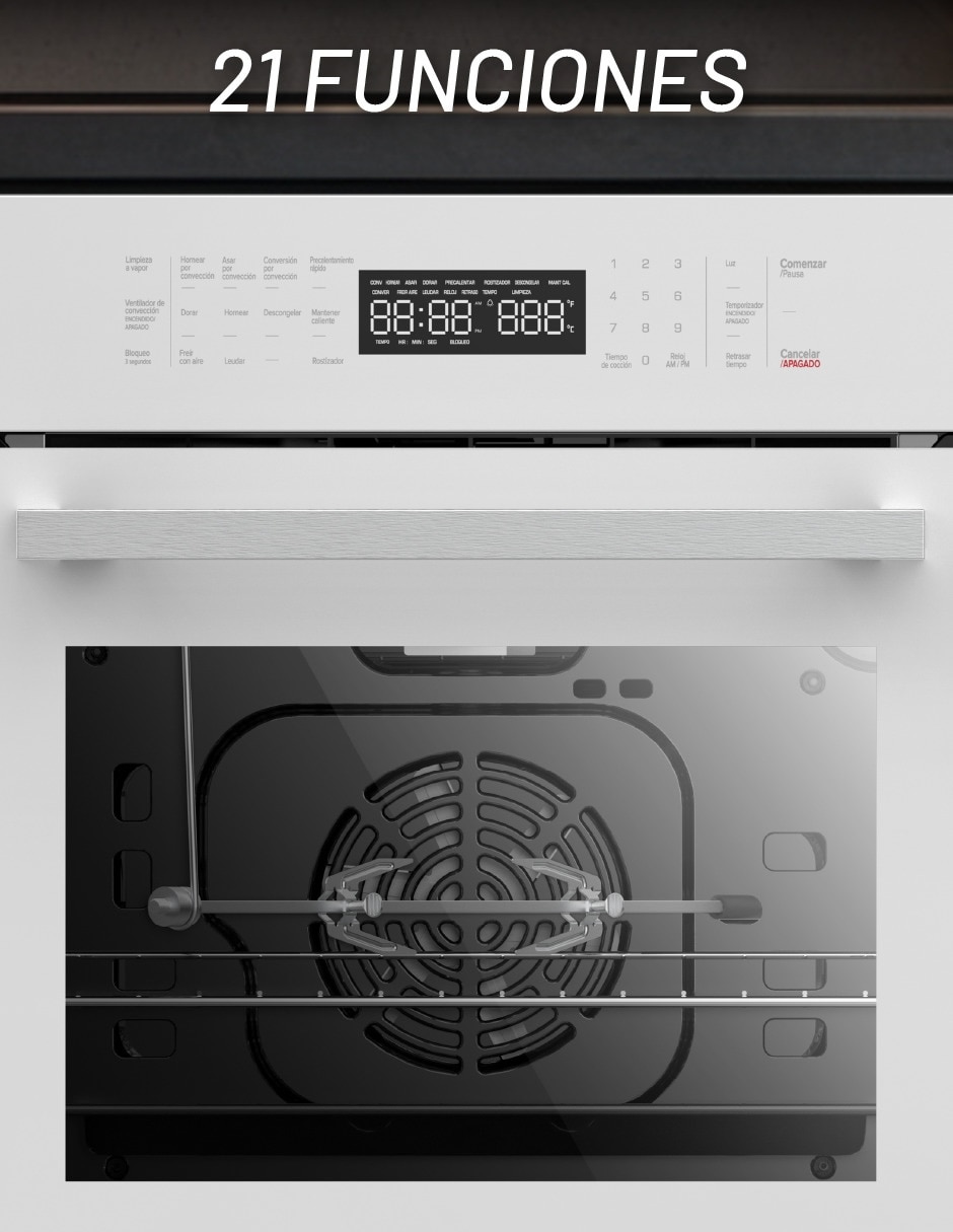 Horno a Gas LP HOGAS60DILP-B capacidad 58 L 2