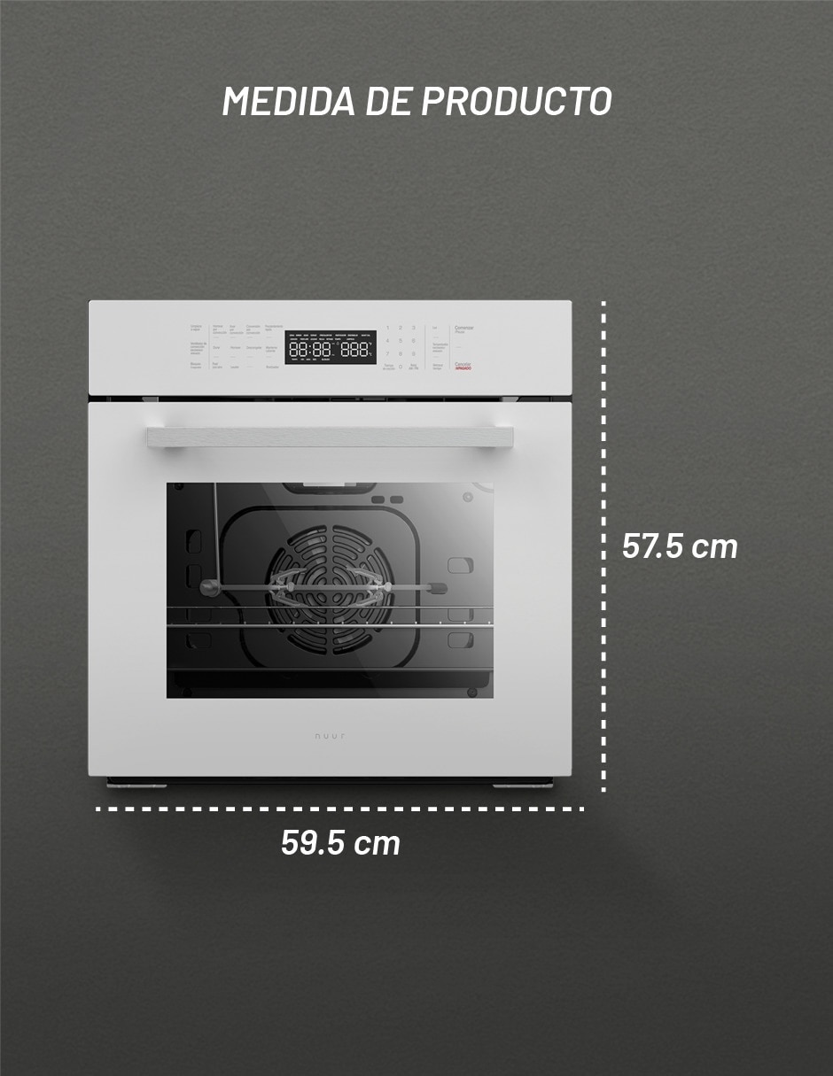Horno a Gas LP HOGAS60DILP-B capacidad 58 L 3