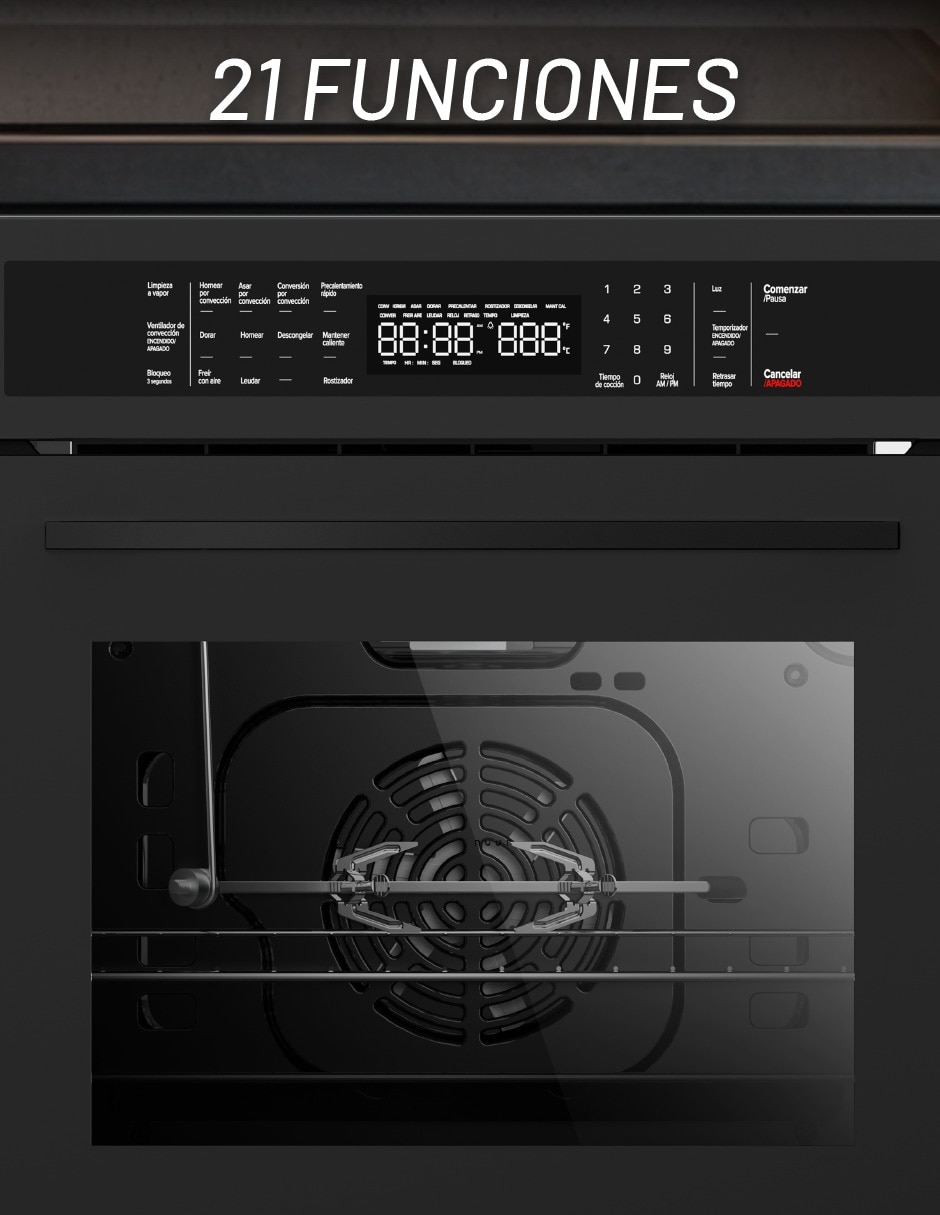 Horno a Gas LP HOGAS60DILP-M capacidad 60 L 2