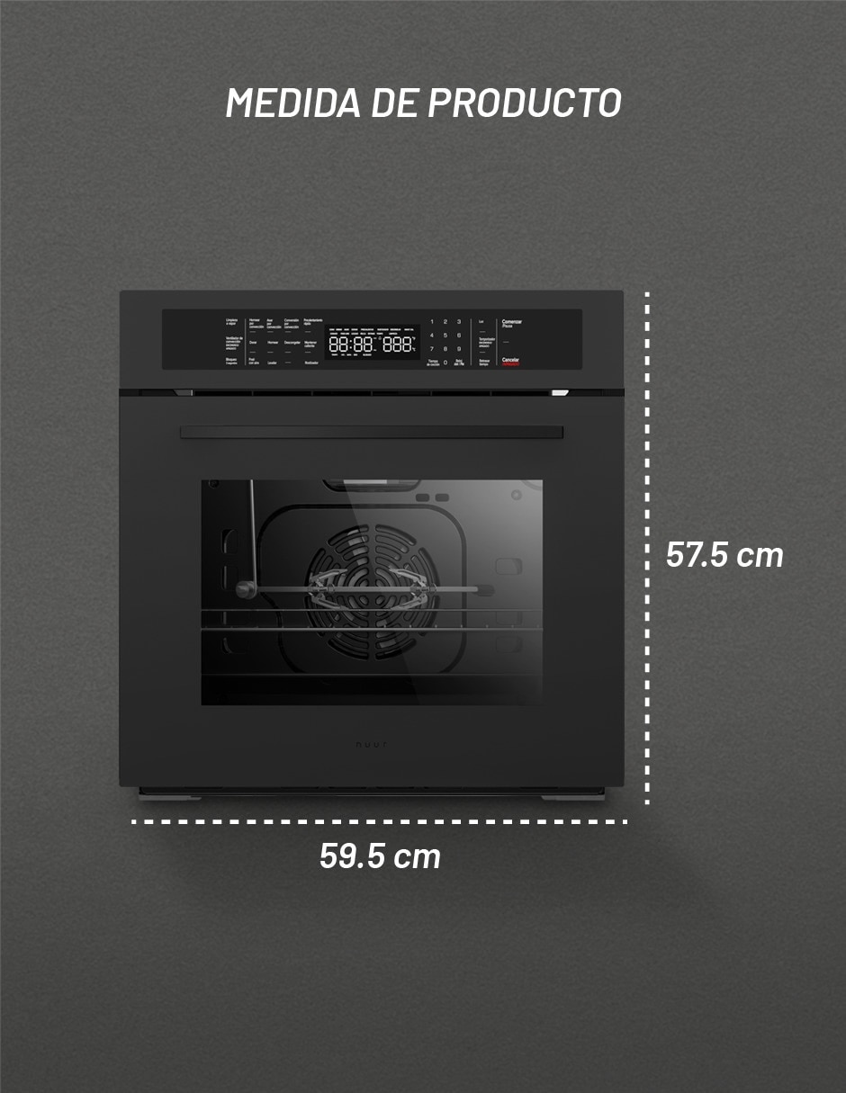 Horno a Gas LP HOGAS60DILP-M capacidad 60 L 3