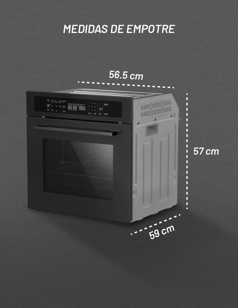 Horno a Gas LP HOGAS60DILP-M capacidad 60 L 4