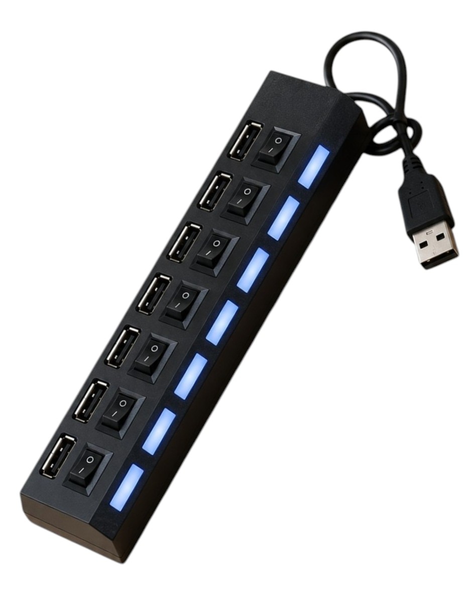 Hub USB 2.0 de 7 contactos Hub USB 2.0 de 7 contactos