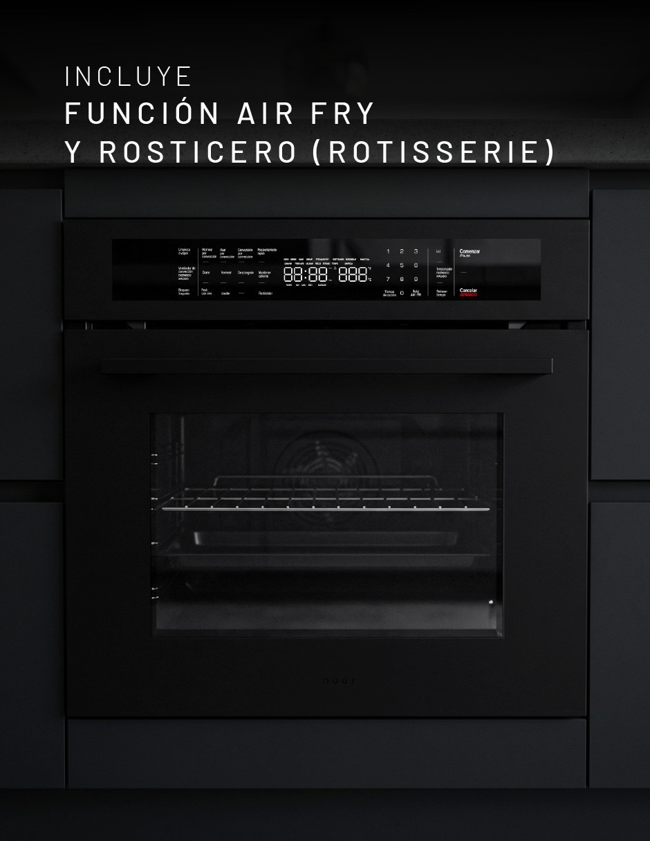 Horno gas/eléctrico HOHIB60MLP capacidad 60 L 2