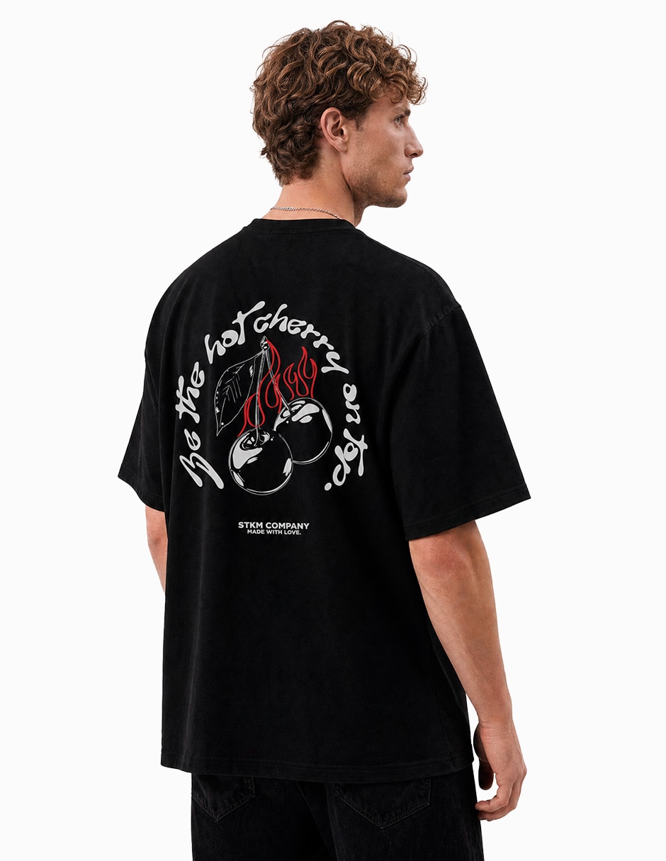 Playera statement cuello redondo para hombre 2