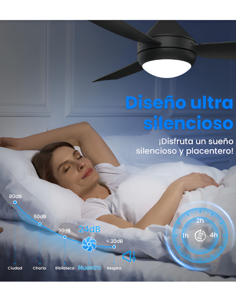 Ventilador de techo Xtellar con control remoto 3 velocidades