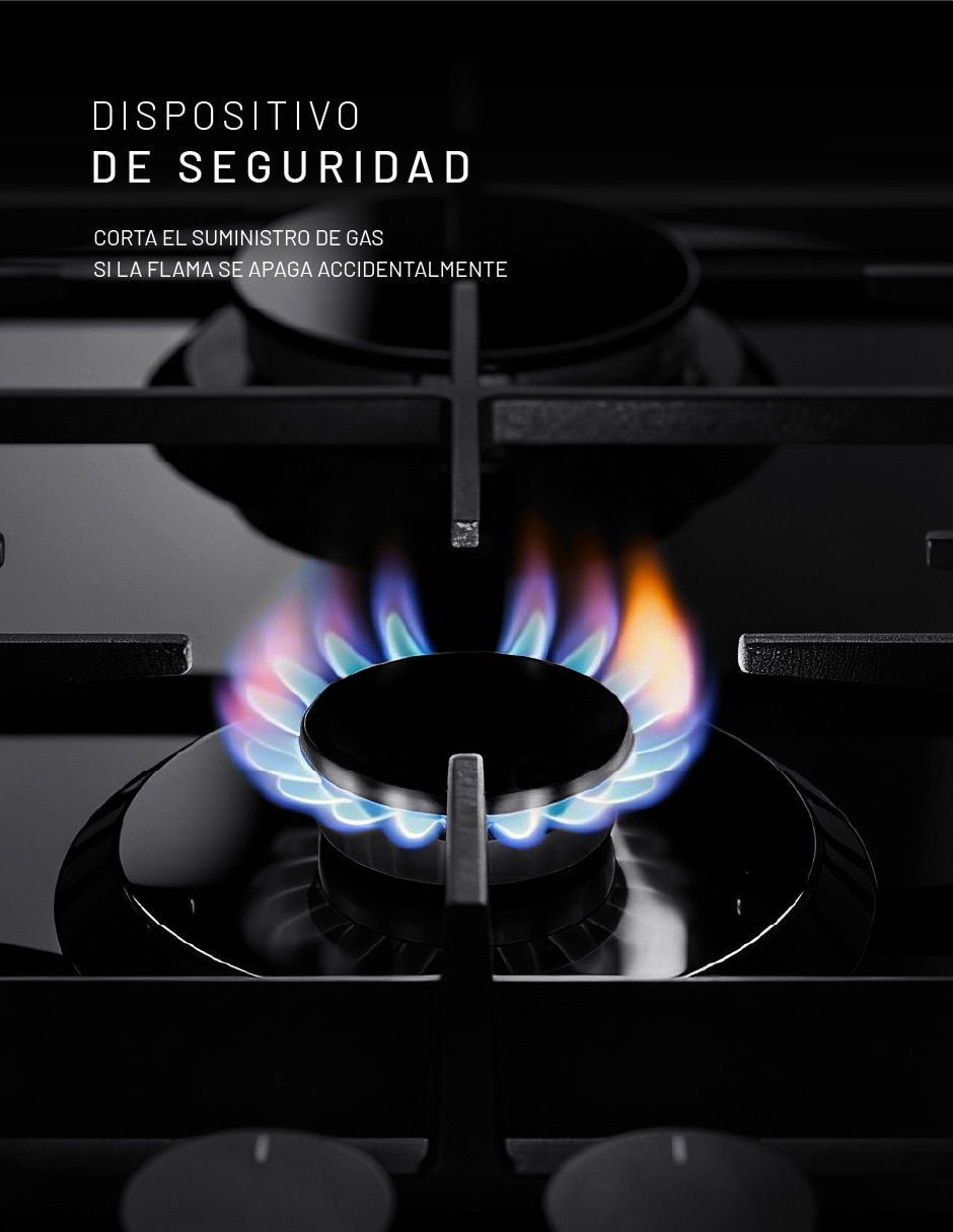 Parrilla Gas LP empotrable Nuur