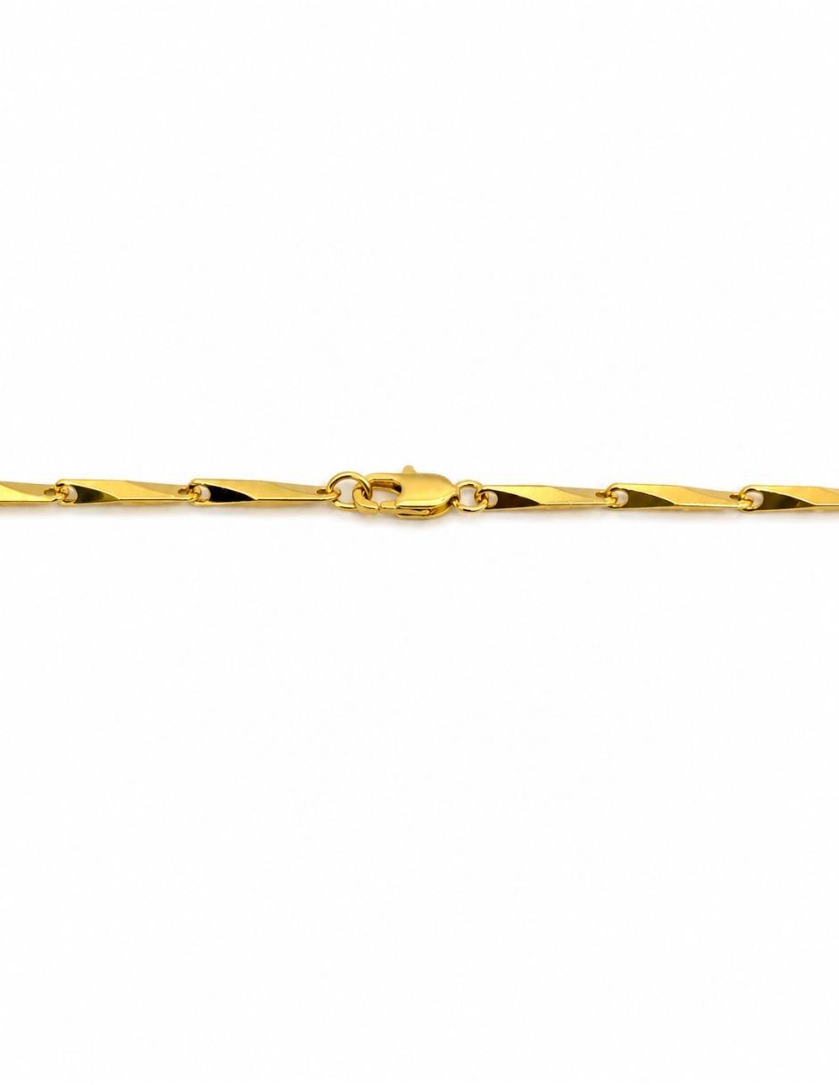 Cadena Clásico de oro laminado 14 k 6
