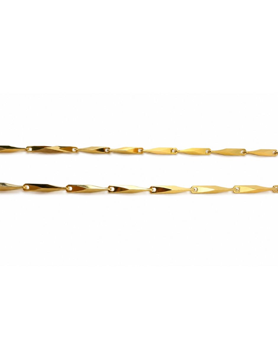Cadena Clásico de oro laminado 14 k 4
