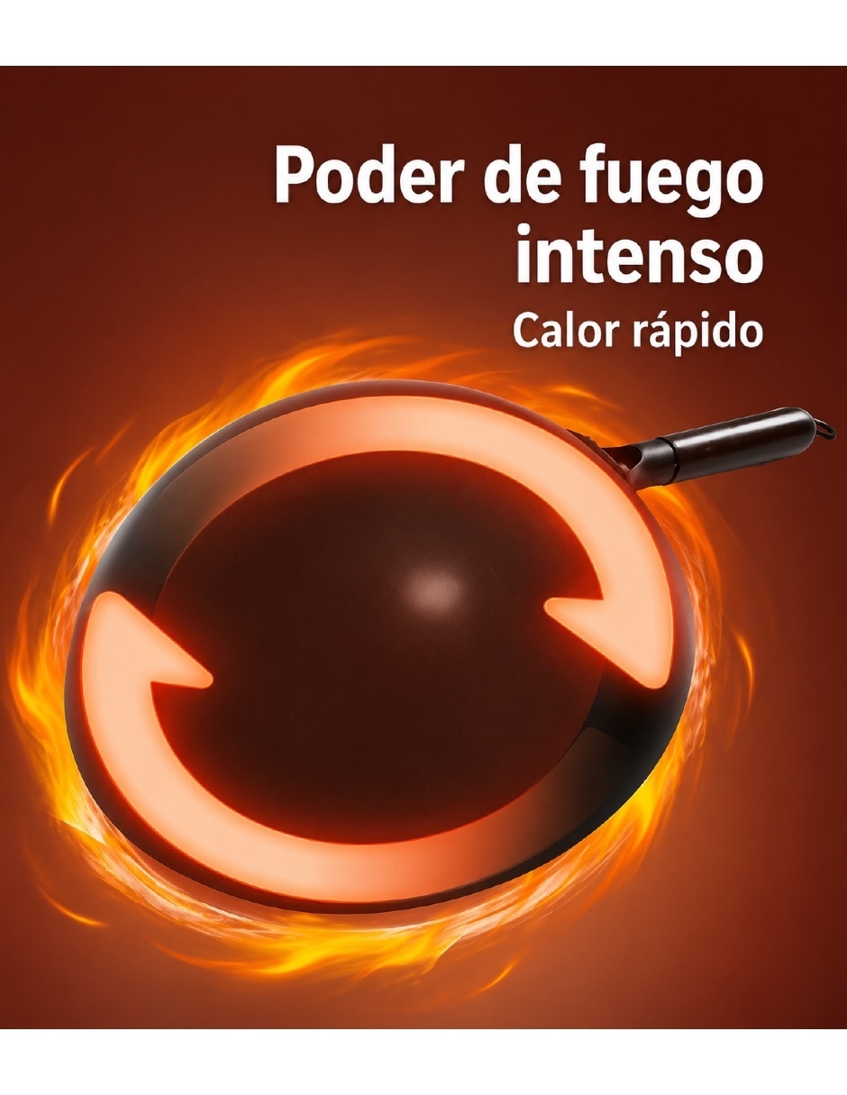 Sartén Wok U Shop Mexico de hierro fundido