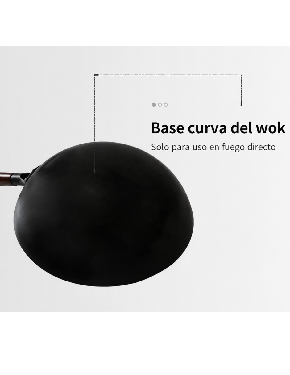 Sartén Wok U Shop Mexico de hierro fundido