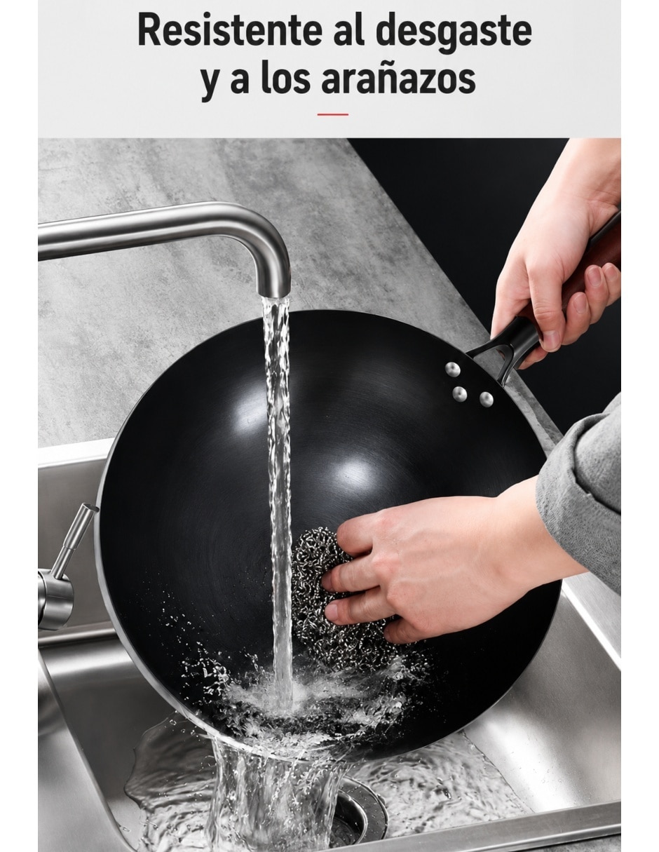 Sartén Wok U Shop Mexico de hierro fundido