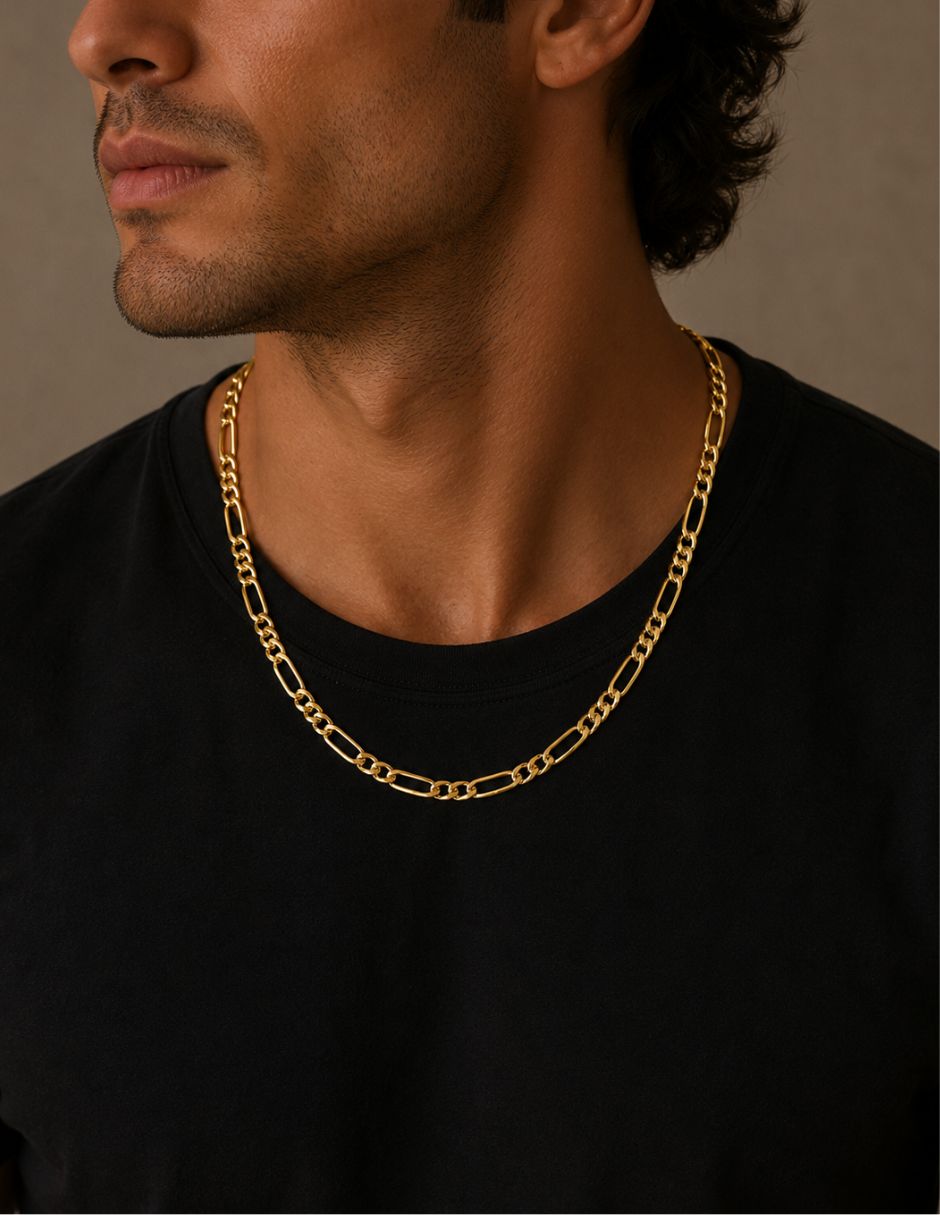 Cadena Clásico de oro laminado 14 k 4