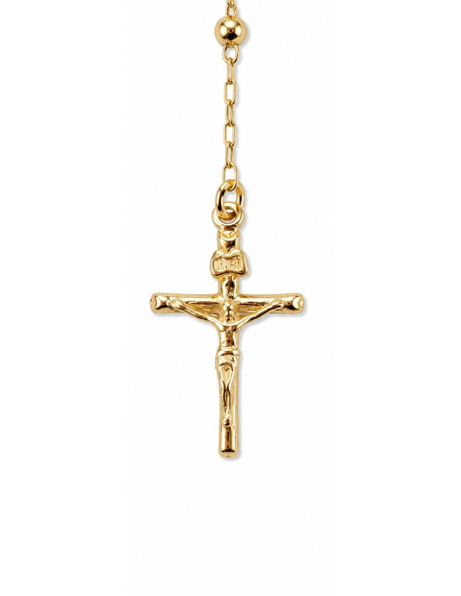Rosario Moon cadena de aleación chapa de oro
