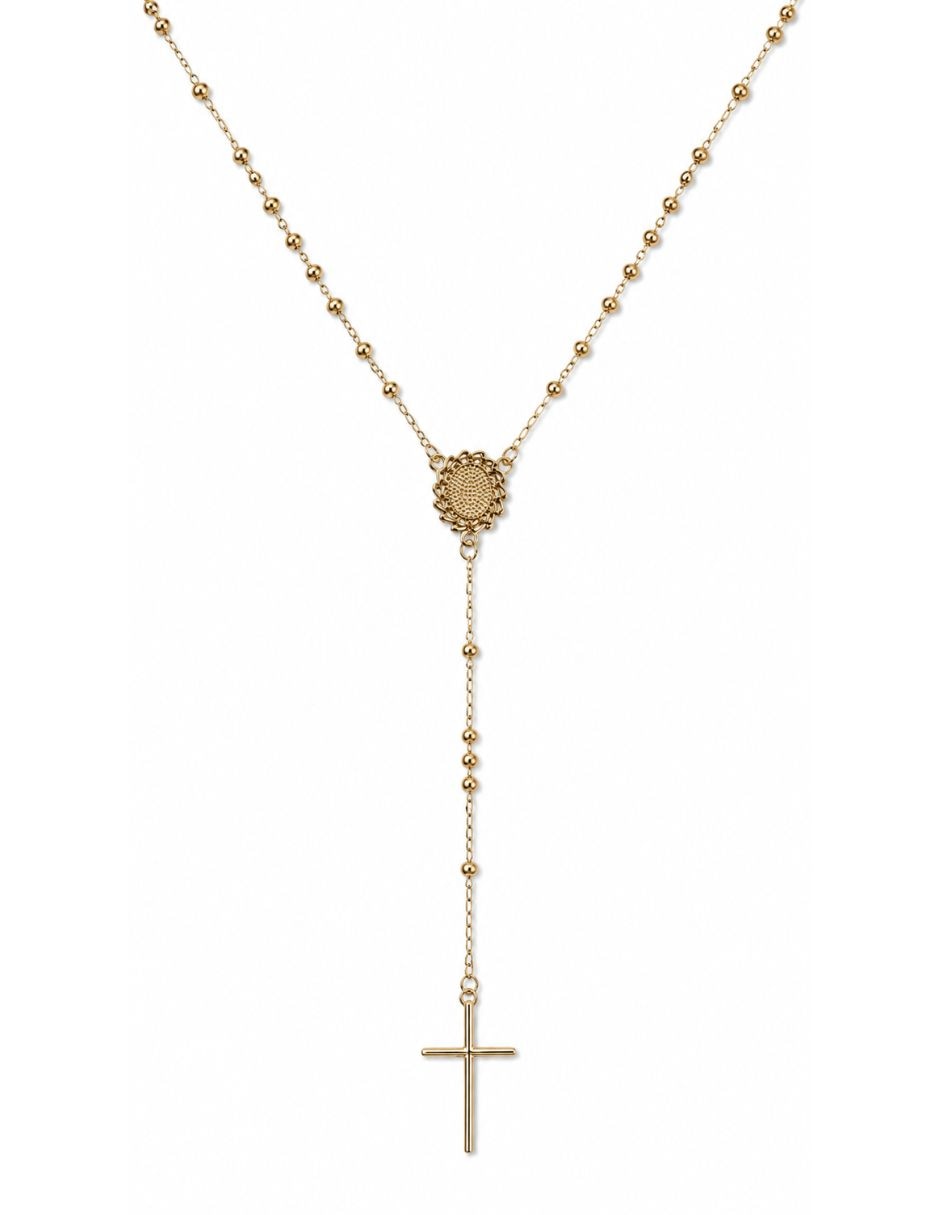 Rosario Moon cadena de aleación chapa de oro