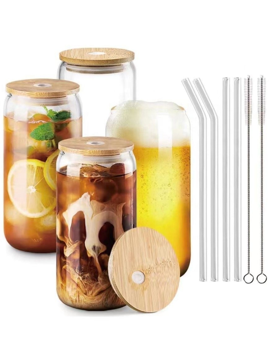 Vaso con tapa con 4 piezas Vaso con tapa con 4 piezas