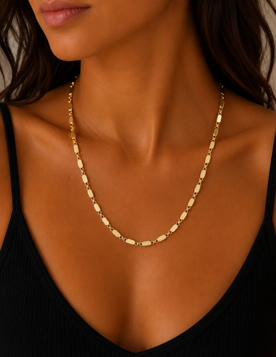Cadena Clásico de oro laminado 14 k 2