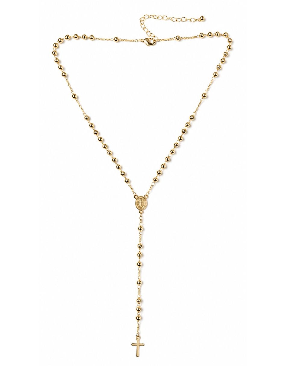 Rosario Moon cadena de aleación chapa de oro
