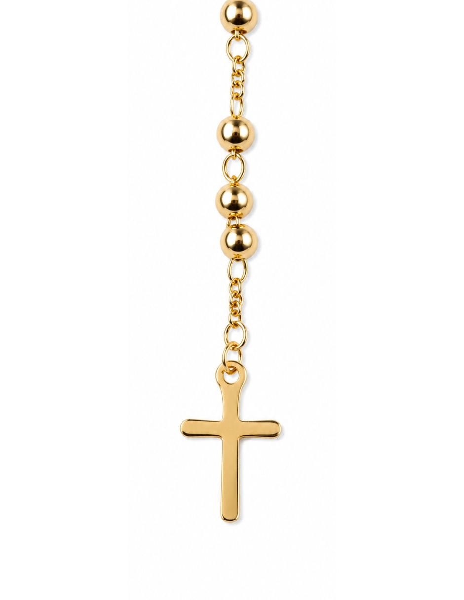 Rosario Moon cadena de aleación chapa de oro