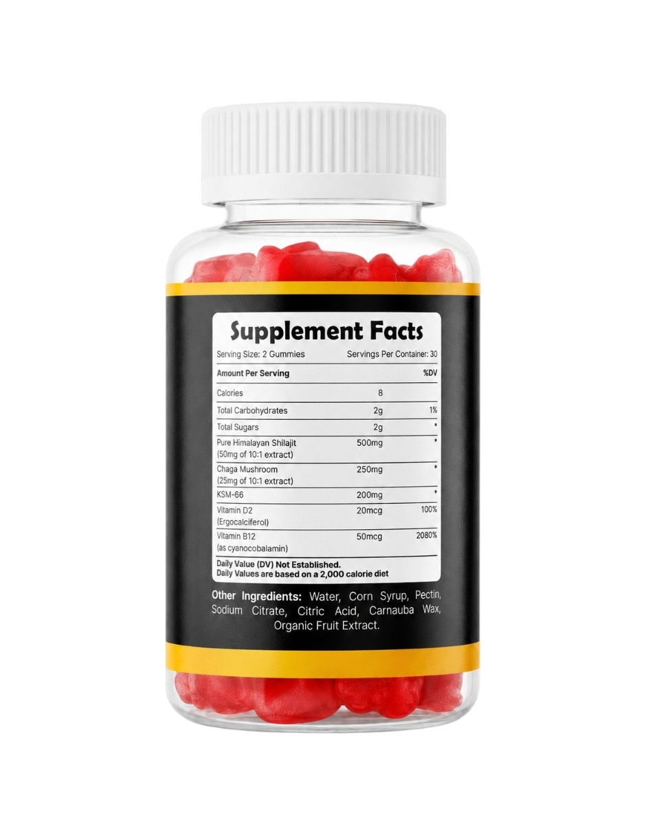 Shilajit gummies con shilajit del himalaya 3