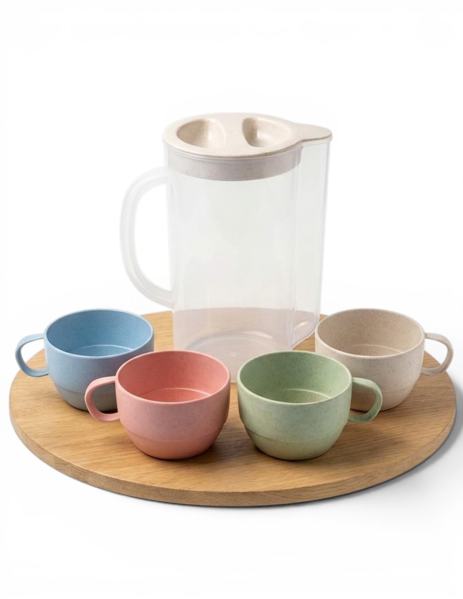 Set jarra con vasos 3
