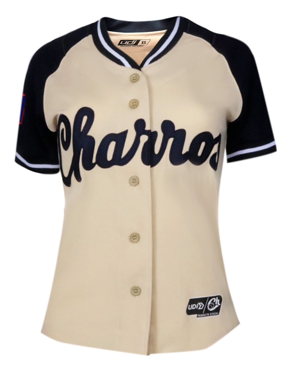 Jersey de charros de jalisco tercer equipo de manga corta para mujer