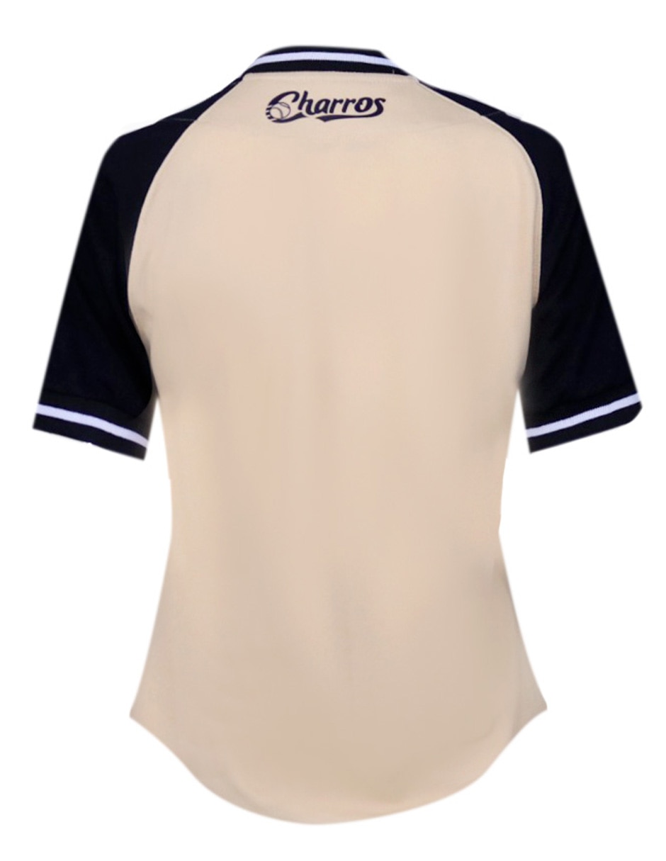 Jersey de charros de jalisco tercer equipo de manga corta para mujer